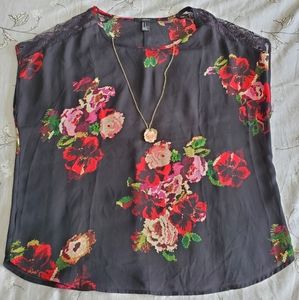 Forever 21 Floral Soft Blouse